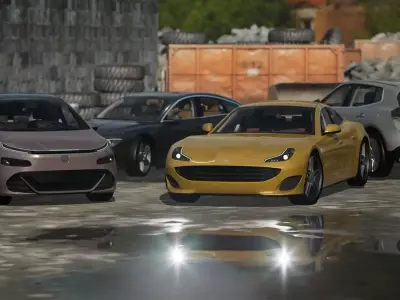 Velocity Cars Pack 3D model