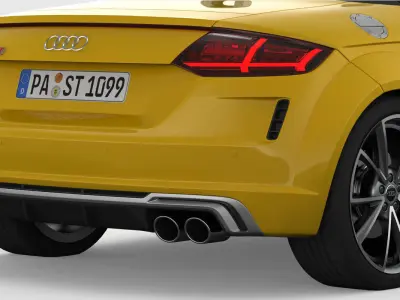 Audi TT Roadster 2019 Detailed Interior 3D model