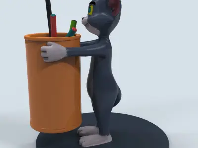 pencil holder tom 3D print model