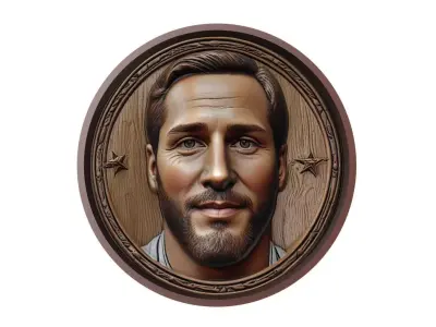 Gonzalo Higuain Footballer Medallion 3D print model