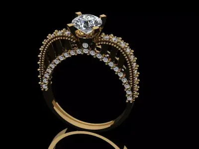 diamond ring 2020 3D print model