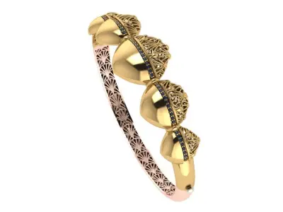 gold bracelet  3D print model