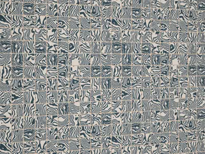 Handmade Glazed Terracotta Square Tile - Seamless Texture