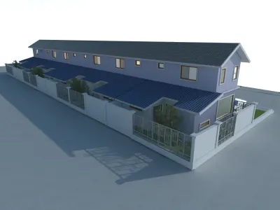 Link House 2 stories 3D model
