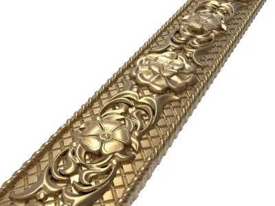 Carved Picture Frame 3D model