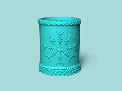 Vase 04 with Plate - Simple Plant Pot - Home Decor 3D print model