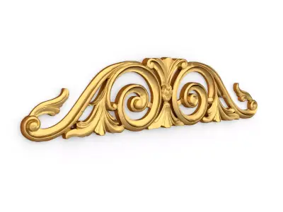 Classic decor ornament carved 76 3D model