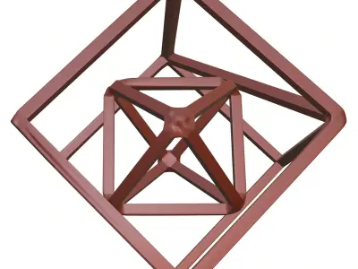Mathematical figures decoration HG2 3D model