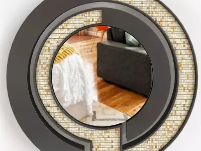 Zebra Mirror - Pont des Arts 3D model