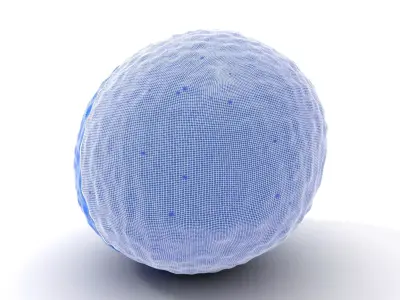 Blue Textured Sphere model pack Texture