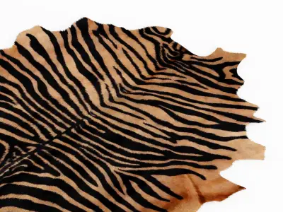 Four rugs from animal skins 03 3D model