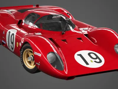 Ferrari 312 P Berlinetta 0868 - Classic 3D model