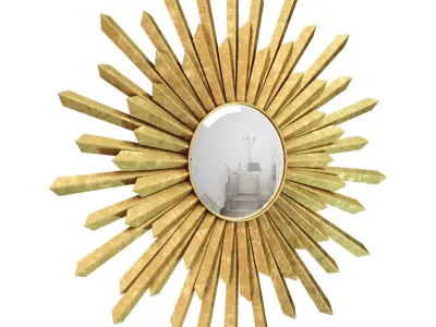 Bembury Sunburst Mirror FHK2332 3D model
