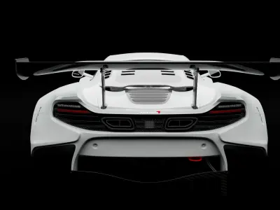 Mclaren realistic rendering and modeling 3D model