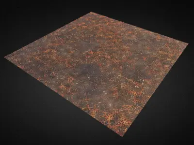Burn Hay Tile Material Texture