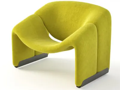 Pierre Paulin f-598 chair 3D model