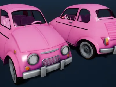 Stylized Car 03 Low-poly 3D model