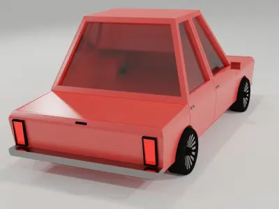 Low Poly Car Free low-poly 3D model