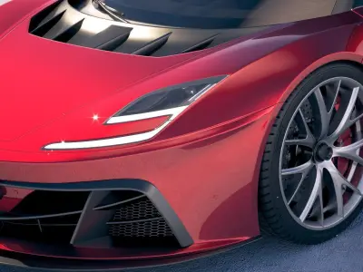 Generic Supercar v2 2018 3D model