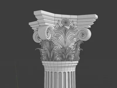 Corinthian Column 3D model
