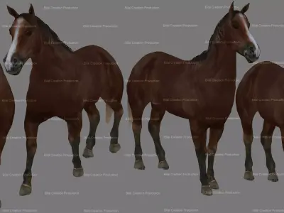 Horse Animated 3D model