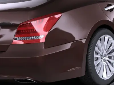Hyundai Equus 2016 VRAY 3D model