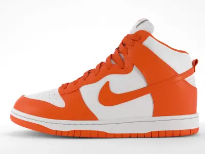 Nike Dunk High PBR Low-poly 3D model