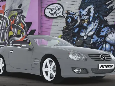 Mercedes-Benz with Driver 4K 3D model