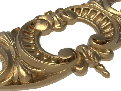 decorative pattern ready for 3D printing 3D model