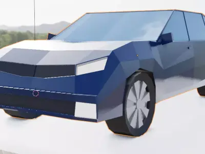  Low poly Race car 3D model