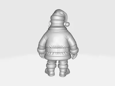 Santa Claus Figurine Festive Holiday Christmas 3D print model