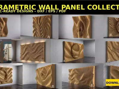 Parametric CNC Wall Panels Collection 10 Designs