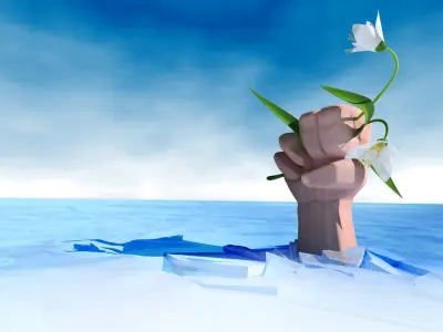 Deep humans gesture 3D model