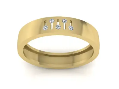 Diamond Jewelry Man Ring 3D print model