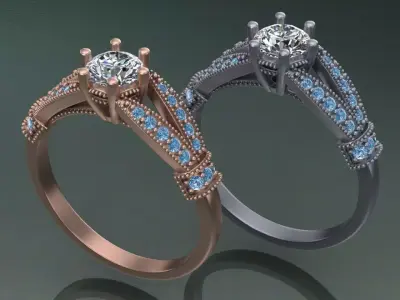 jewelry ring14 3D print model