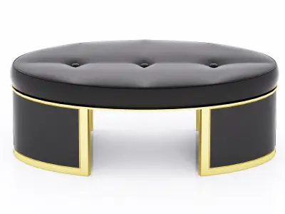 benhamou OVAL OTTOMAN 3D model