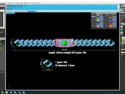 Luxury Cuban Link Bracelet with Medusa Head 3D Model 3627 3D print model