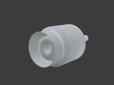 Frosted spray sanitizer bottle Low-poly 3D model