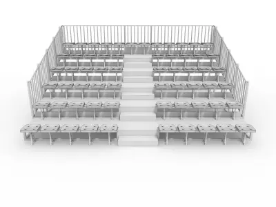 Bleachers 25 3D model