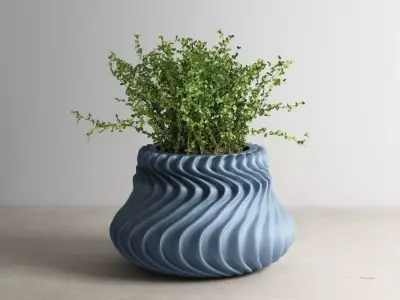 vase pot planter 3d print c01  3D print model purchase