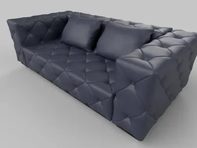 Realistic sofa 3D model