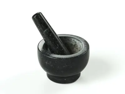 polypasta - mortar with pestle 03 3D model