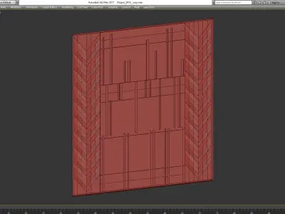 Wall Panel Decoration 3d model Low-poly 3D model 3