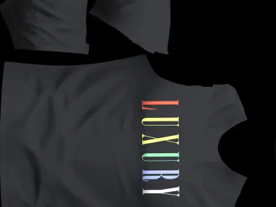 Luxury T-Shirt Low-poly 3D model