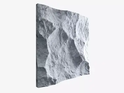 370-RockPanel piece of rock 3D model