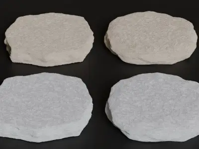 Rock Podium for Product Display 3D model
