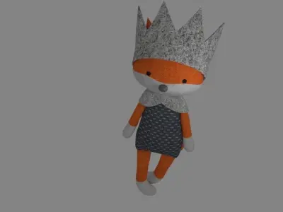 Fox toy 3D model