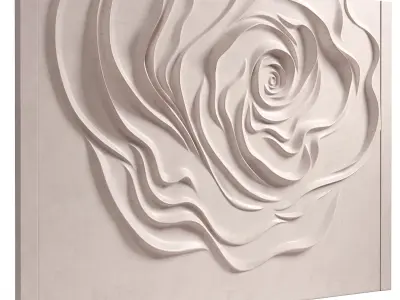 Decorativ panel wave 30 3D model