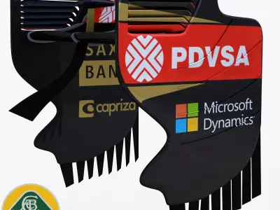 Lotus E23 Rear Wing Low-poly 3D model