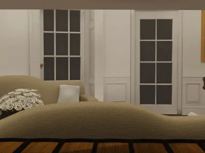 OVAL OFFICE - PRESIDENT OFFICE  Low-poly 3D model